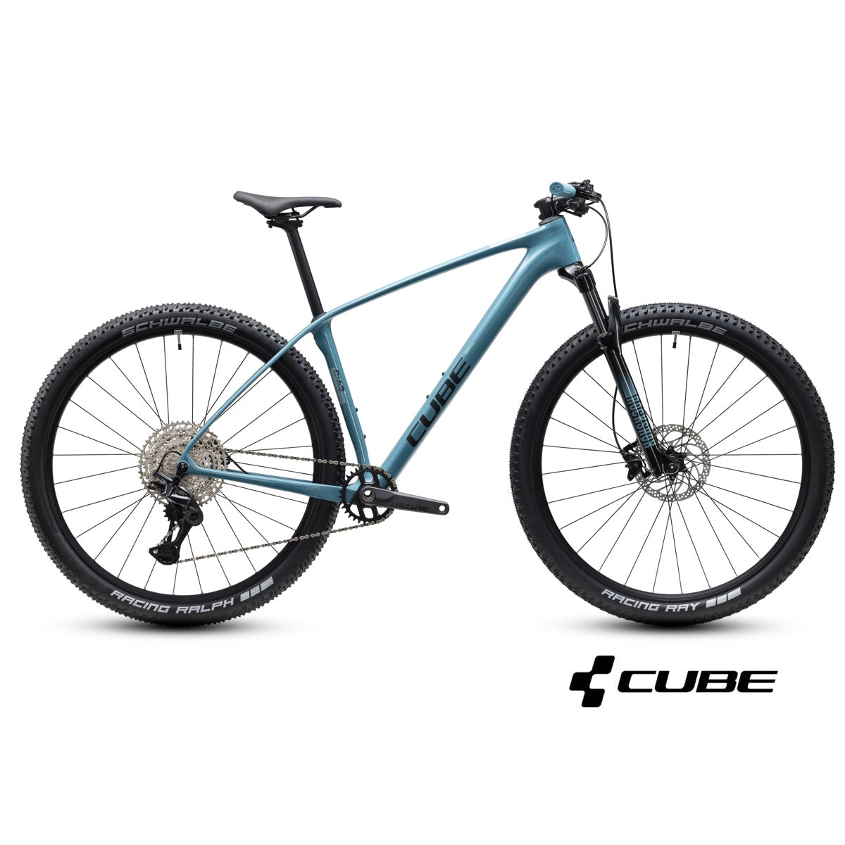 CUBE REACTION C:62 ONE 29 mountainbike - surfblå / svart 2027