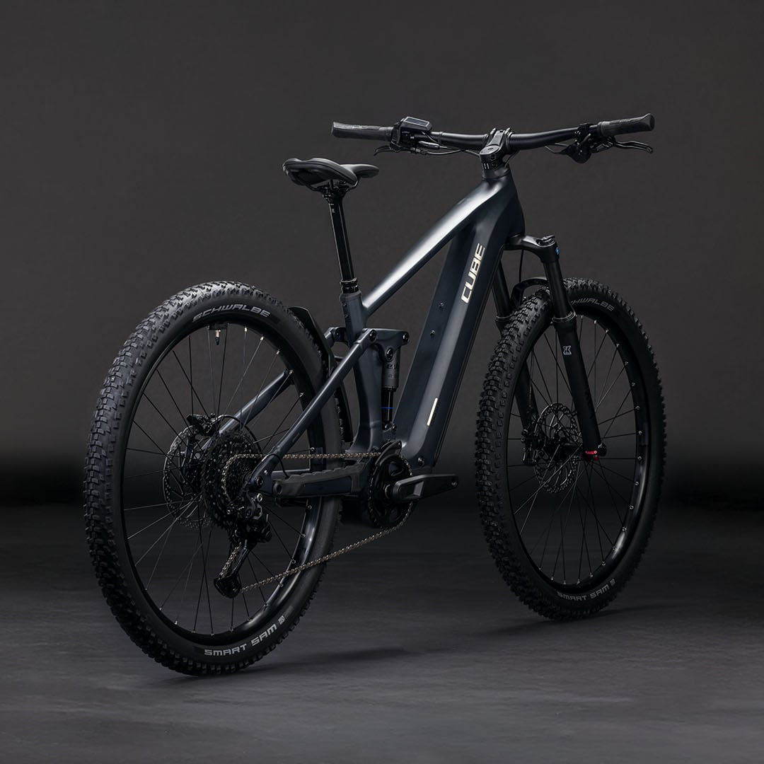 E-bike on a dark background