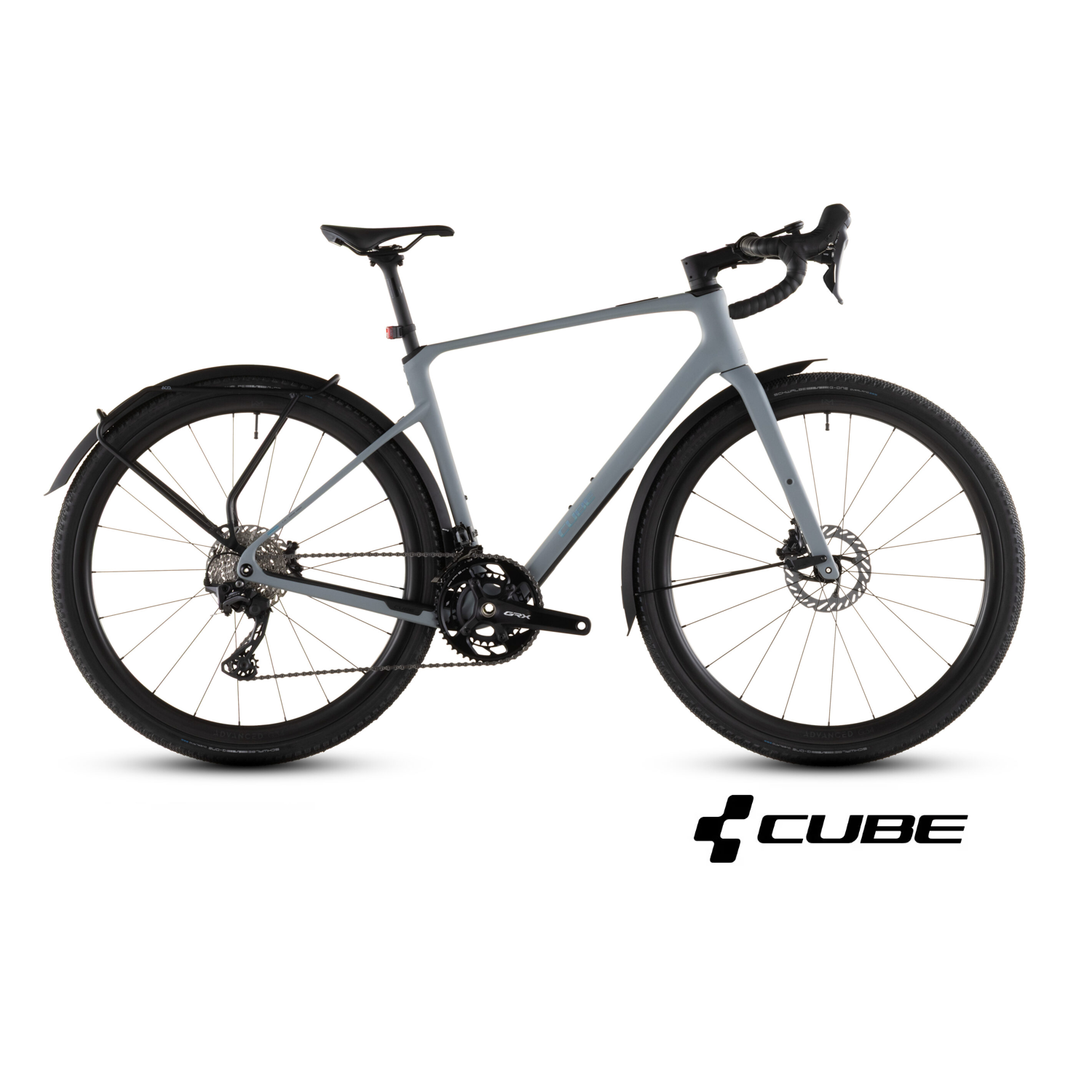 CUBE NUROAD C:62 PRO ujumisbasseini ja musta graviitratas