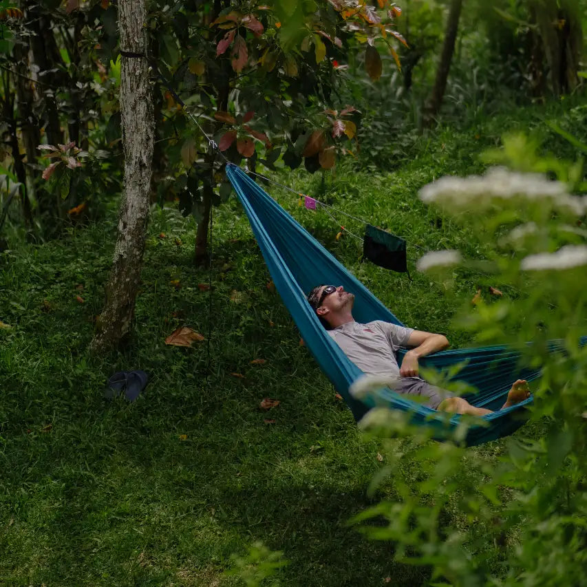 TICKET TO THE MOON Compact Hammock Šūpuļtīkls - Smaragda zaļš