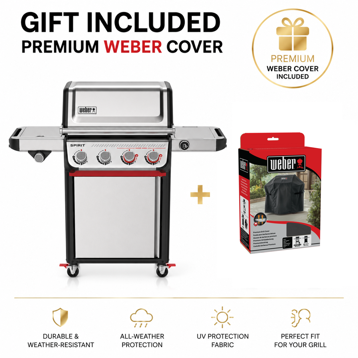 Griglia a gas WEBER SPIRIT SP-435, 1501034 + Copertura BBQ Premium gratuita