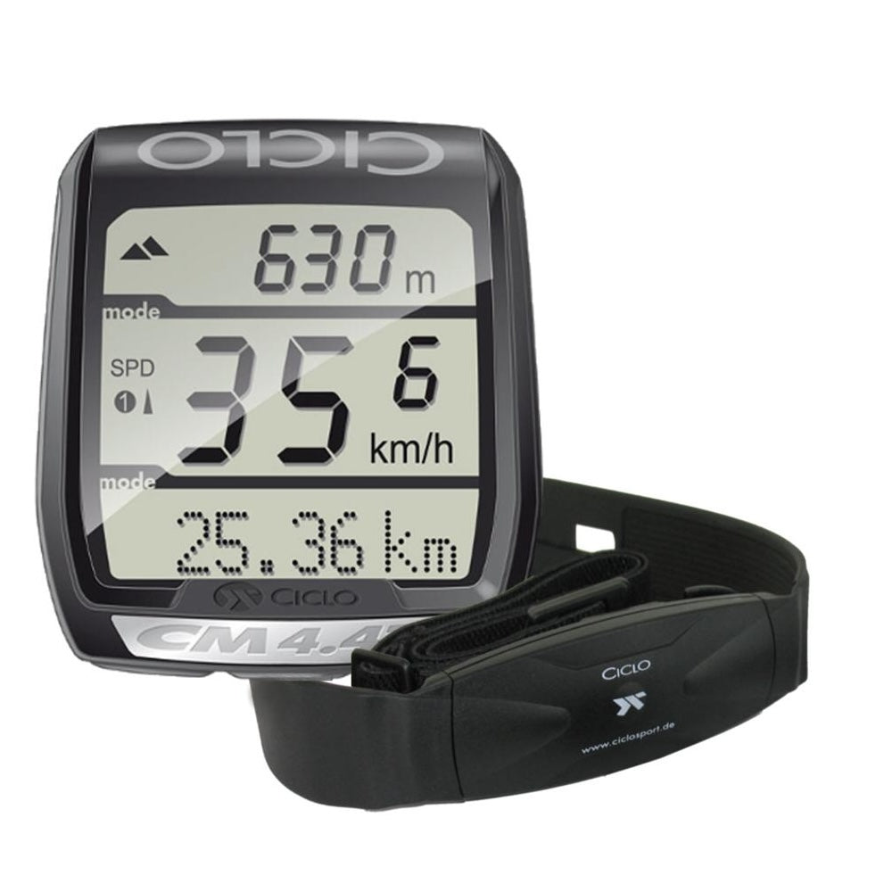 Bezprzewodowy licznik rowerowy CICLOSPORT CM CM 4.41A HR – czarny
