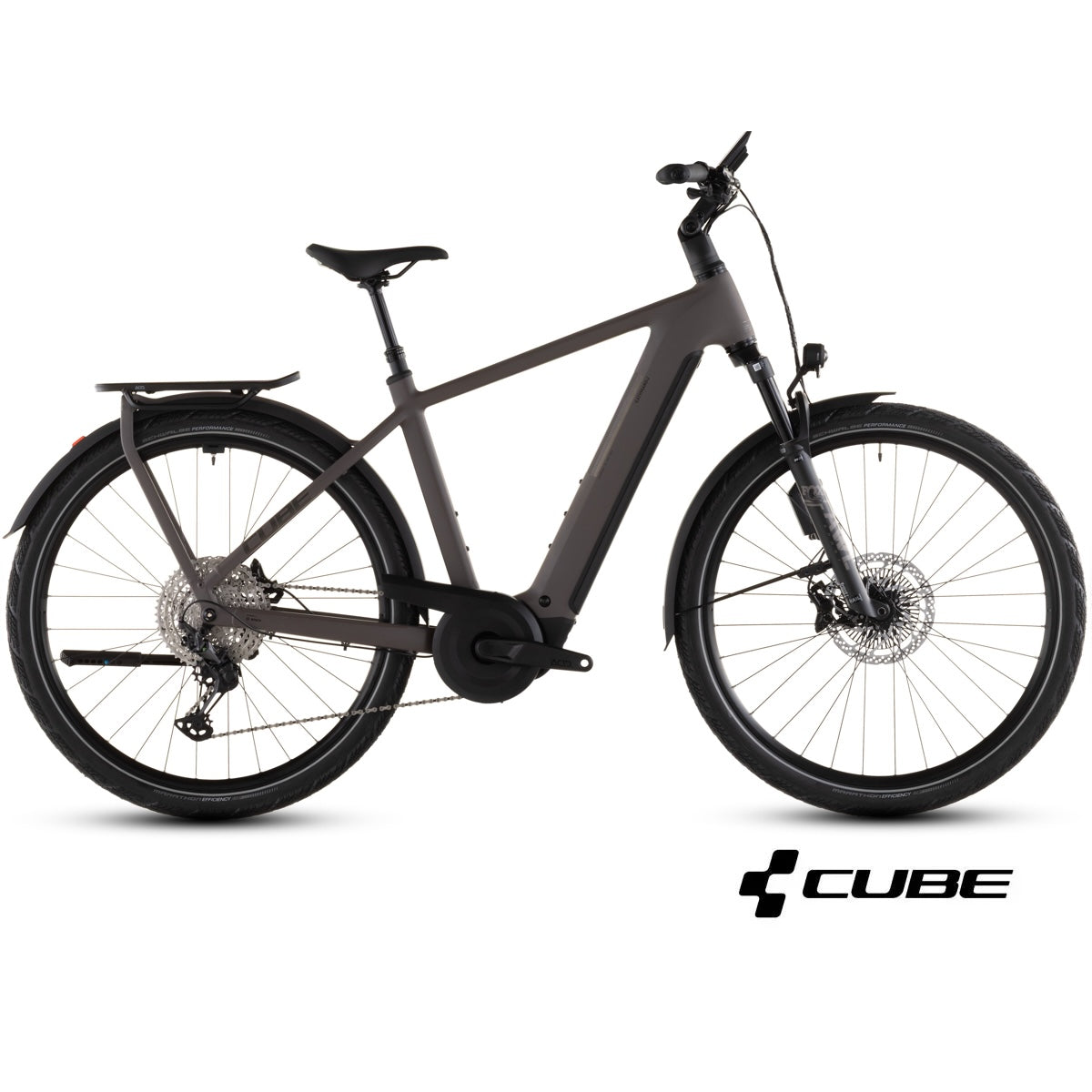 CUBE KATHMANDU HYBRID EXC 800 28 elektriline turismijalgratas - seedripuu ja kroom