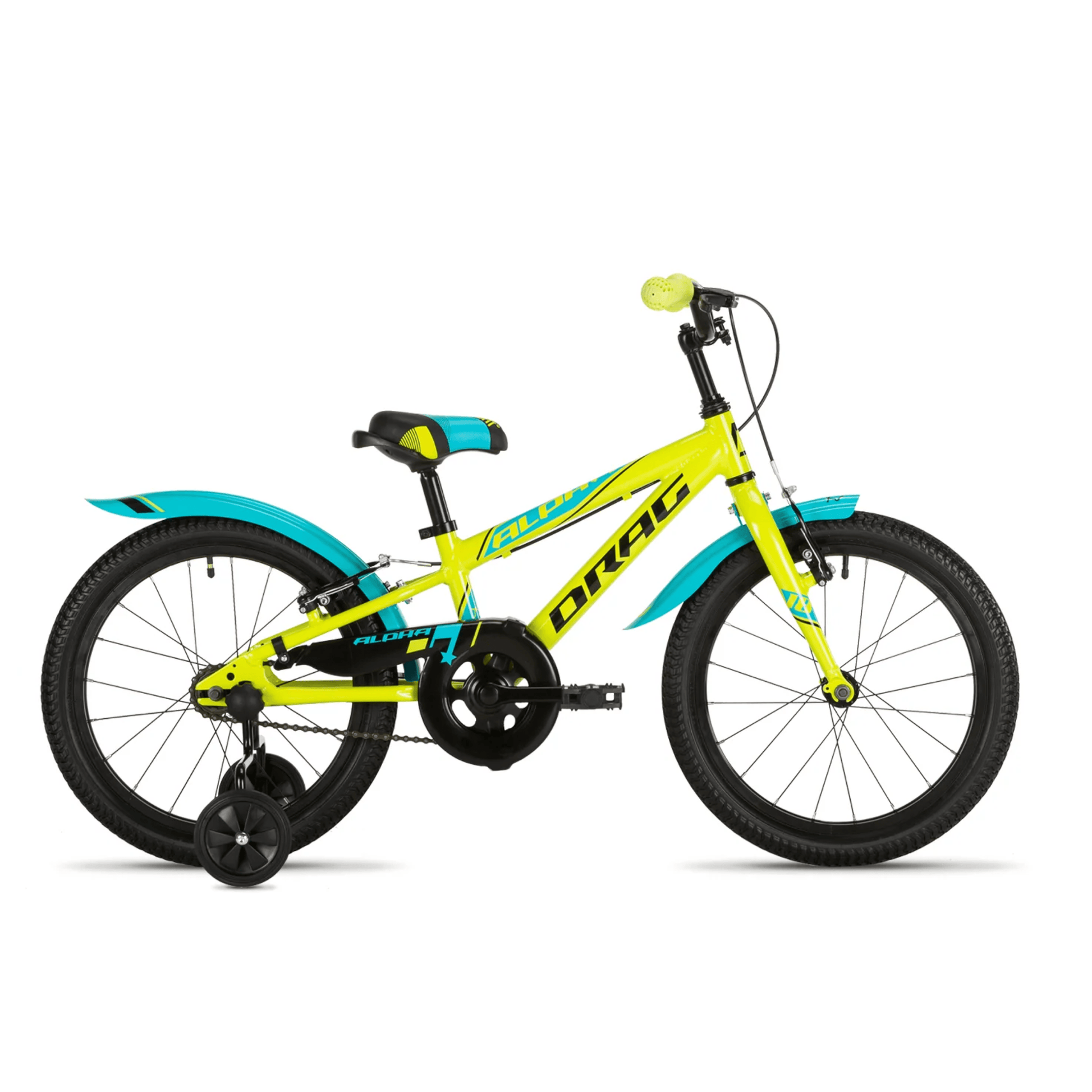 DRAG ALPHA 18 Kinderfahrrad – Neon 18″ Bike für Einsteiger – Evelostore