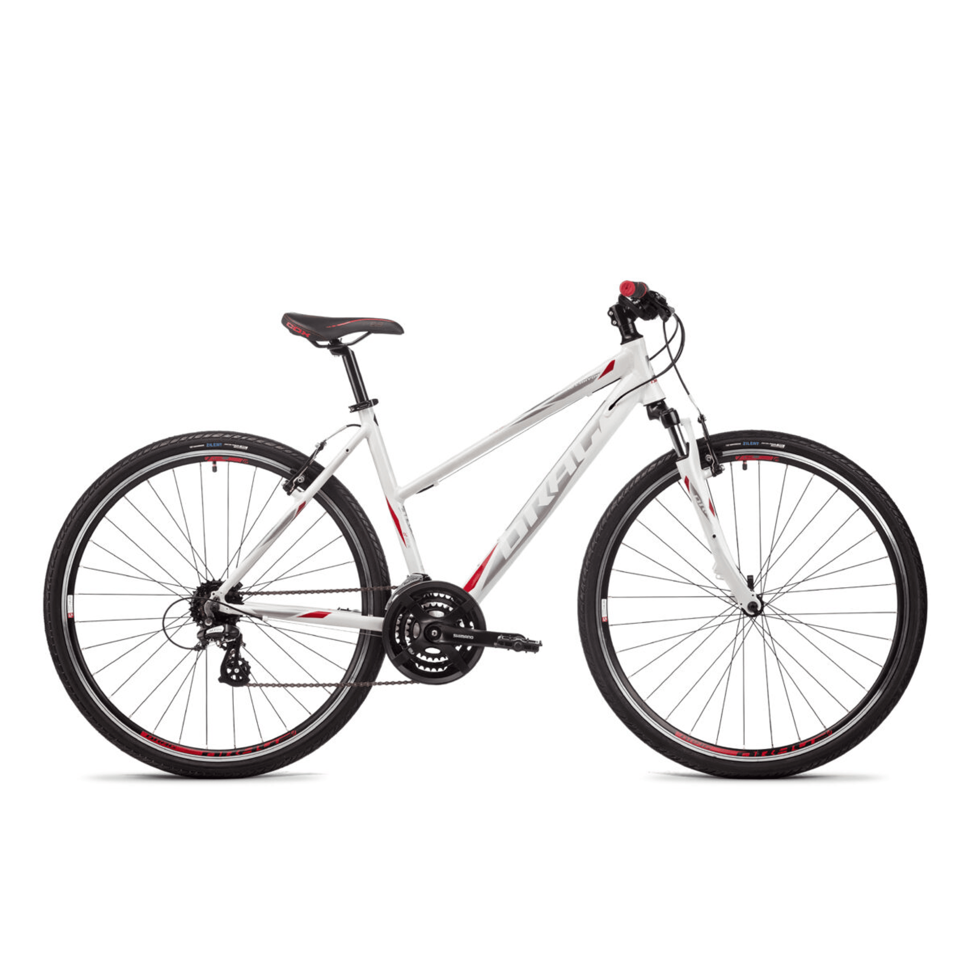 DRAG GRAND CANYON LADY COMP 28 womens bicycle - white/red - DRAG - Evelostore