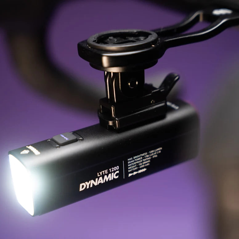 DYNAMIC Lyte 1200 Front Bike Light 1200 Lumens Black