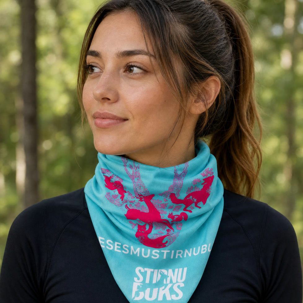 scarf cap STIRNU BUKS turquoise