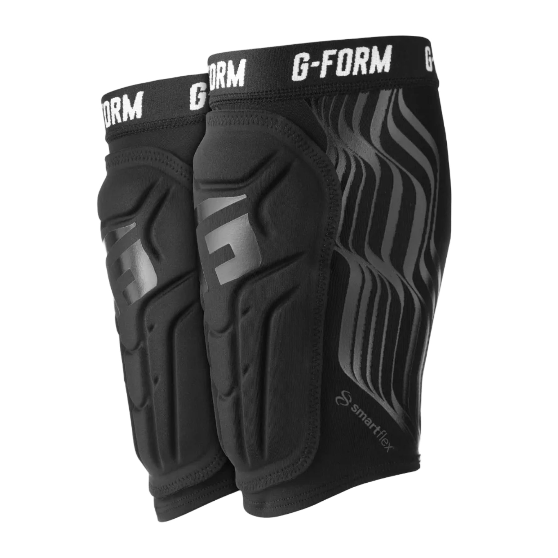 G - FORM V2 soccer shin guards (Adult) - black/gloss black - G - FORM - Evelostore