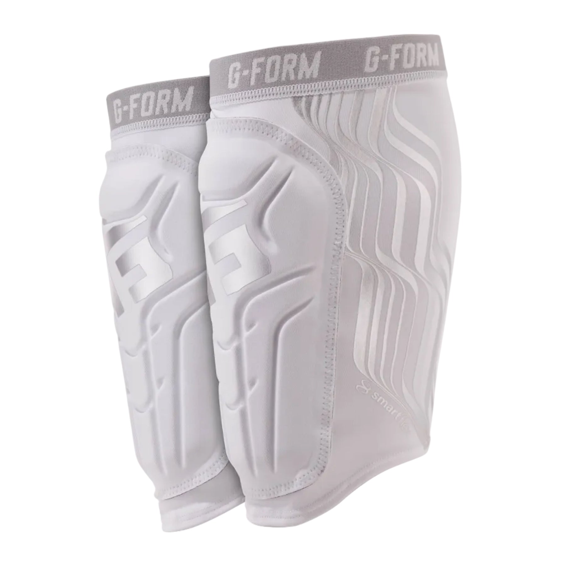 G - FORM V2 soccer shin guards (Adult) - white/platinum - G - FORM - Evelostore