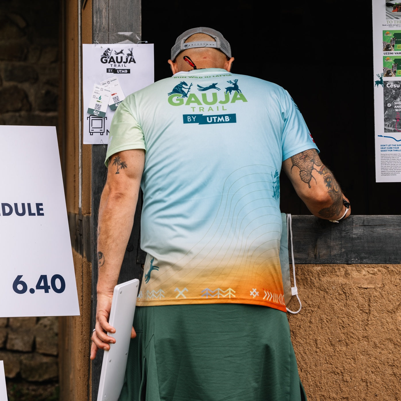Gauja Trail by UTMB | Bėgimo marškinėliai – šviesiai mėlyni/žali