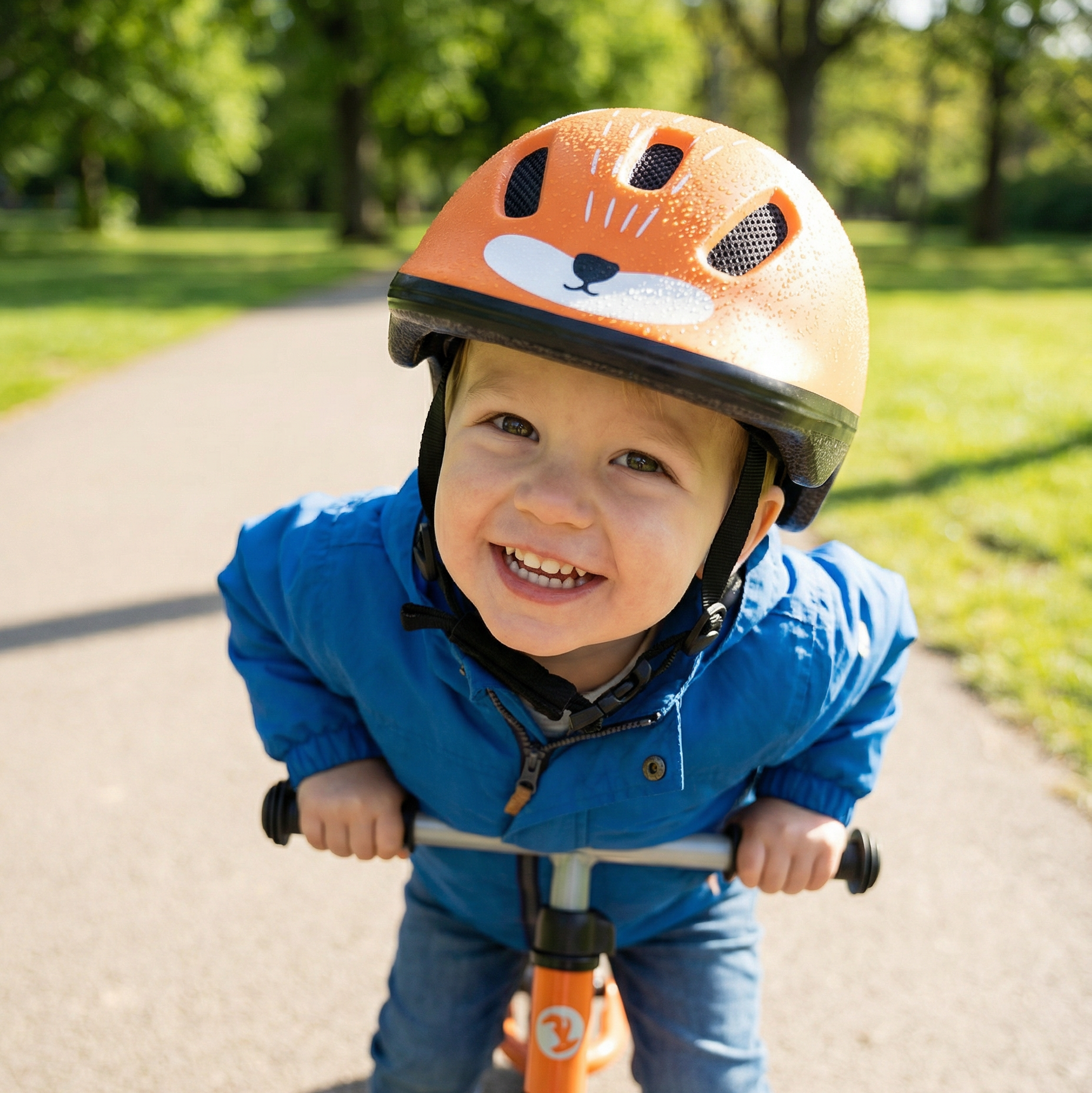 POLISPORT XXS BABY Bicycle helmet for babies - fox