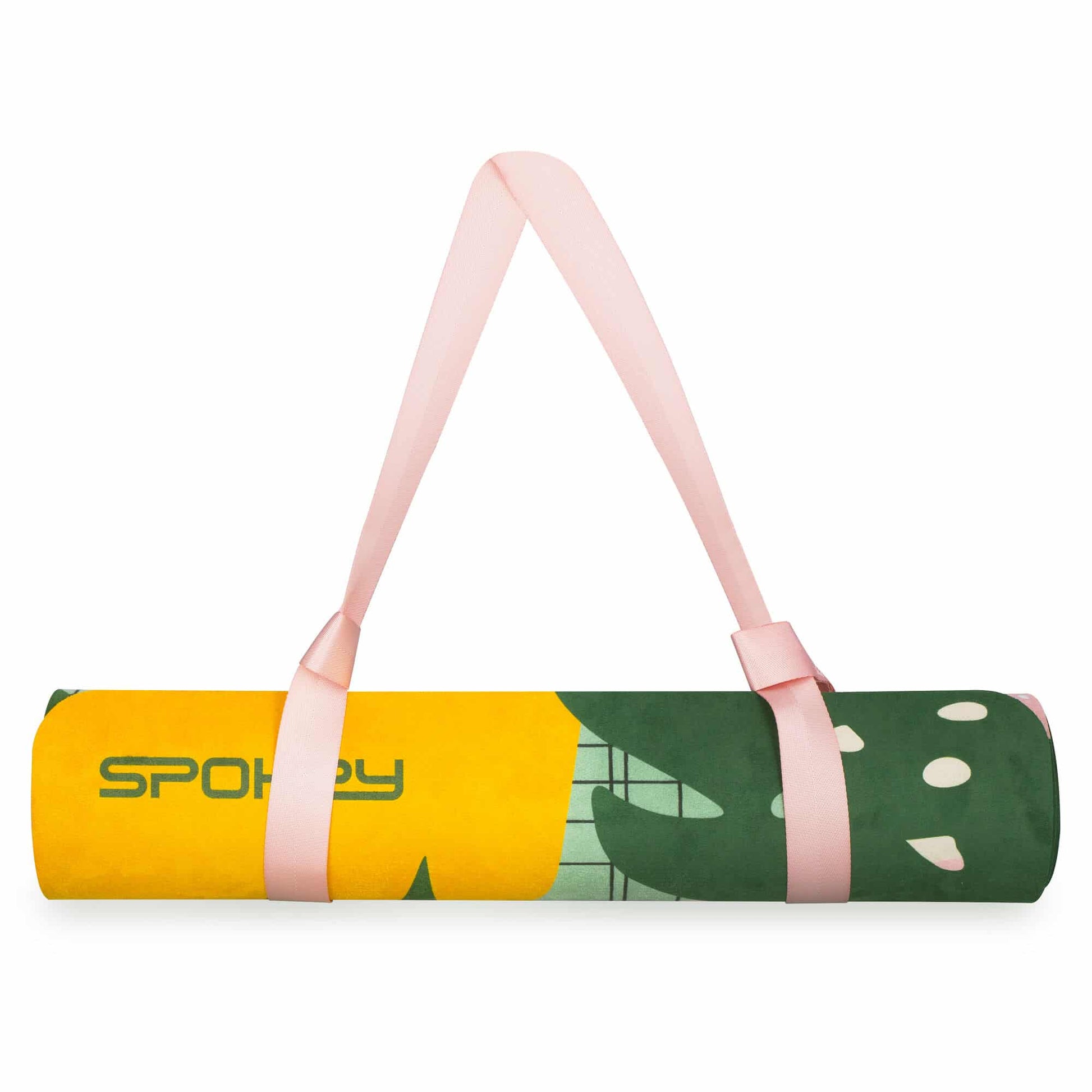 SPOKEY HOME JUNGLE fitness matt 0,4 cm - green/pink - SPOKEY - Evelostore