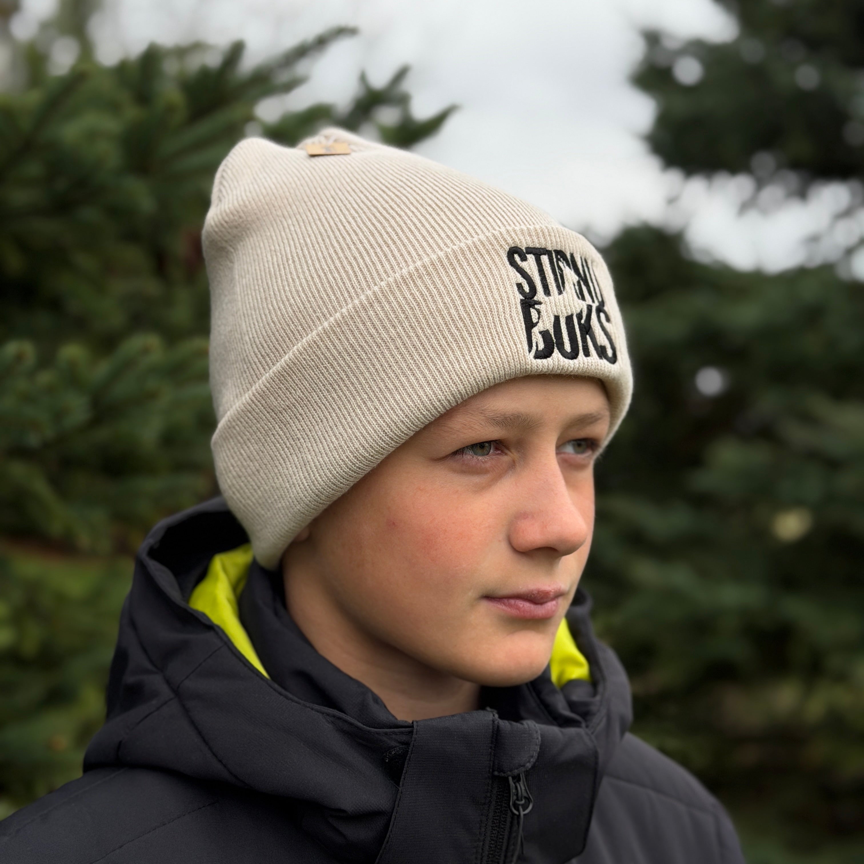 STIRNU BUKS cuff knit beanie – almond - ELEVEN SPORTSWEAR - Evelostore
