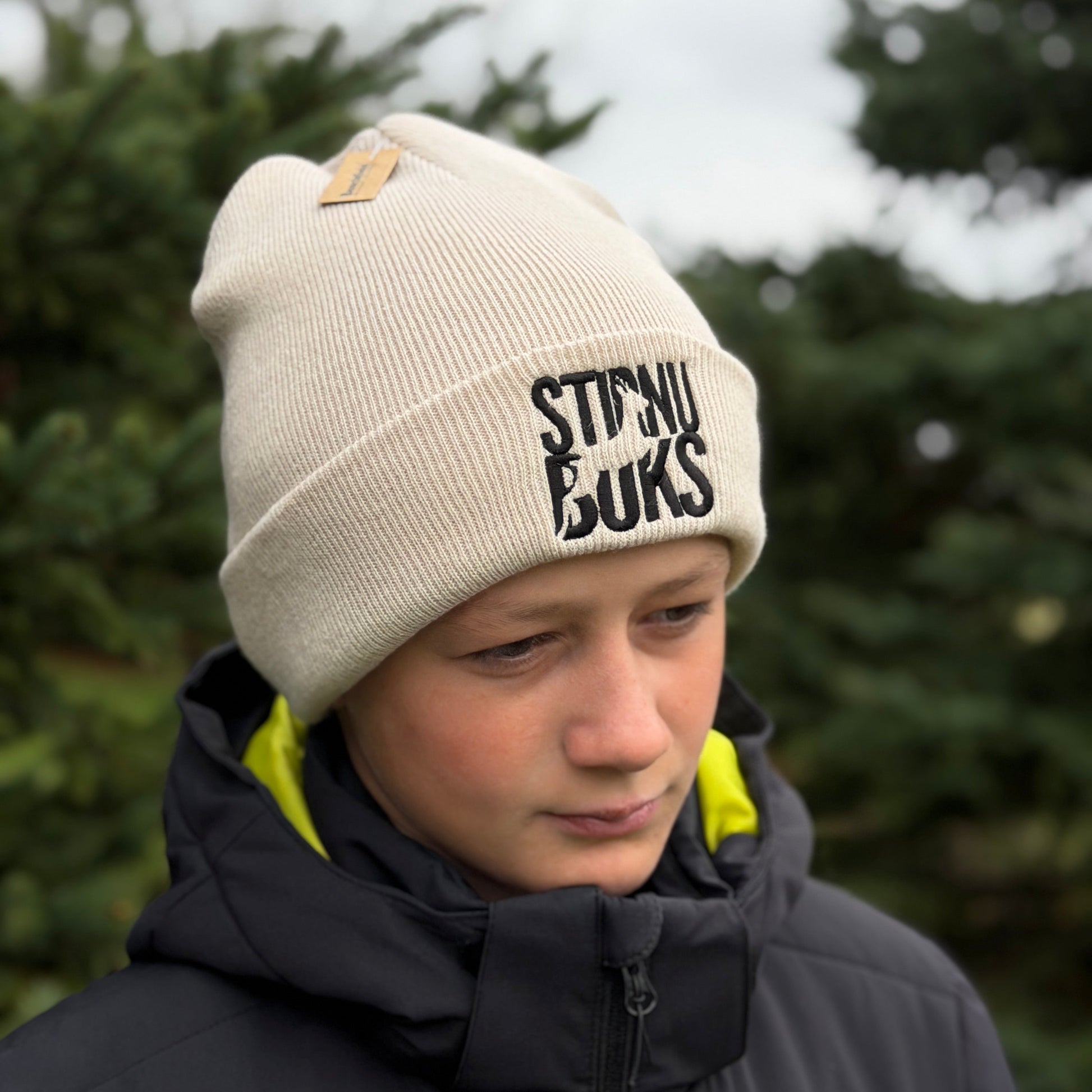 STIRNU BUKS cuff knit beanie – almond - ELEVEN SPORTSWEAR - Evelostore