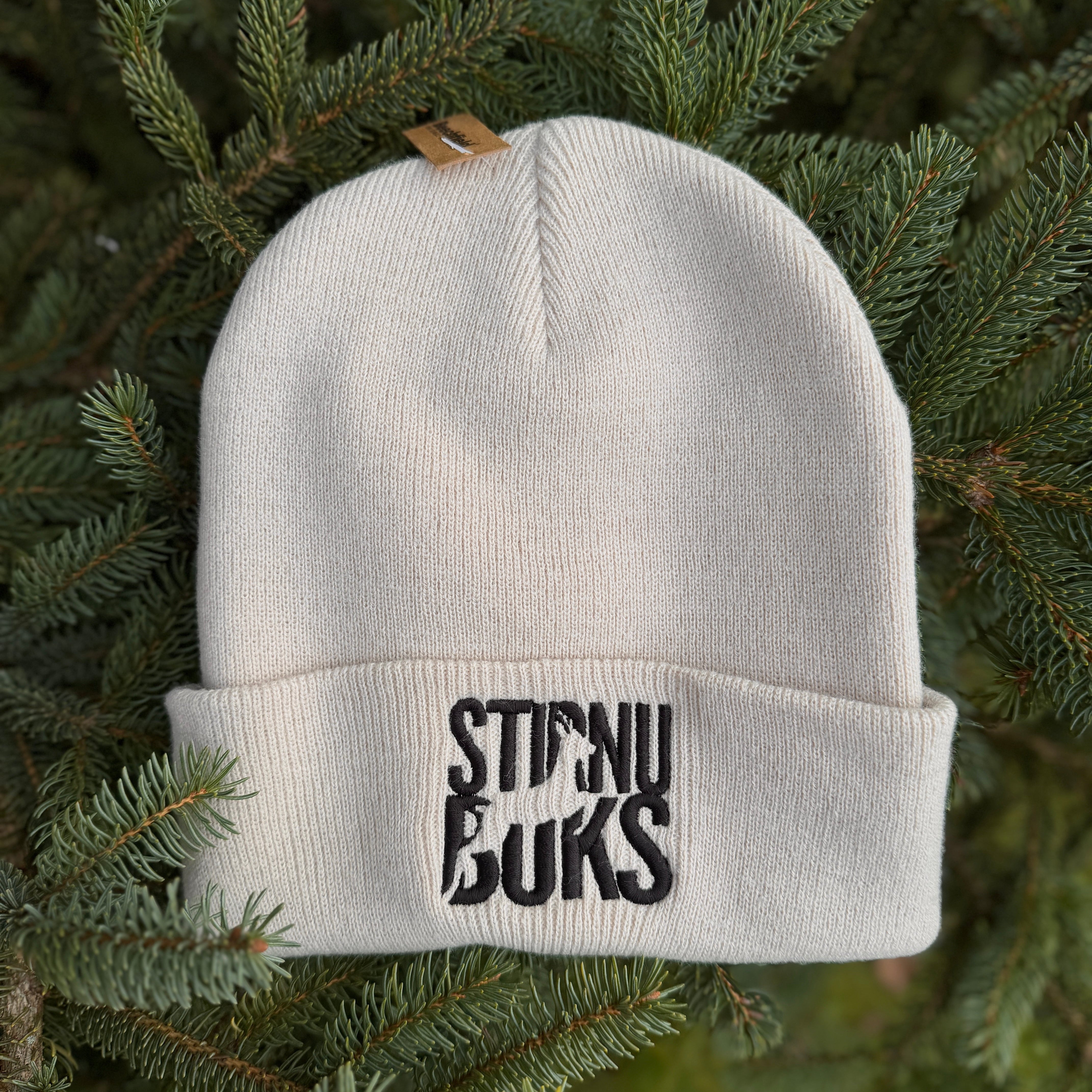 STIRNU BUKS cuff knit beanie – almond - ELEVEN SPORTSWEAR - Evelostore