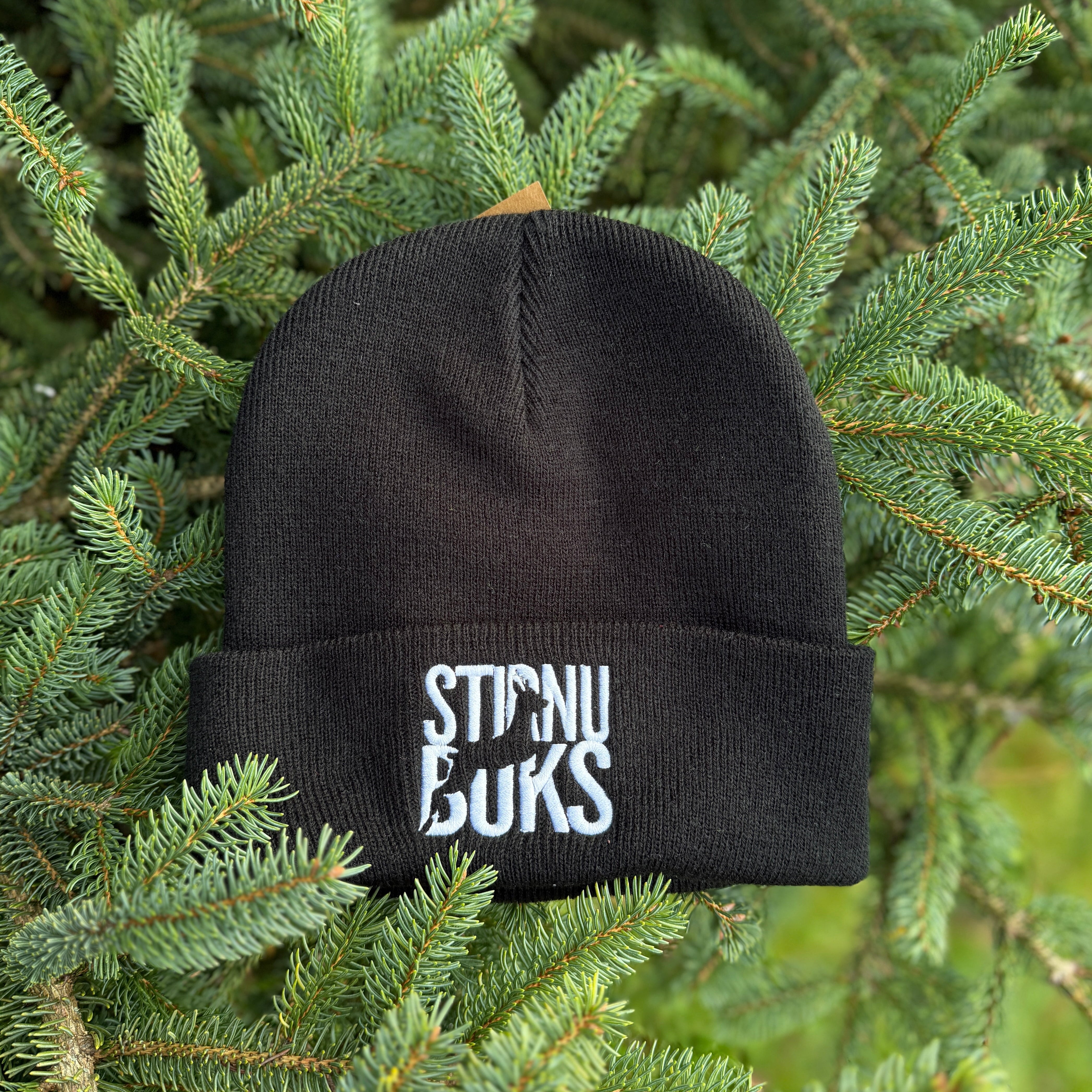 STIRNU BUKS cuff knit beanie – black - ELEVEN SPORTSWEAR - Evelostore