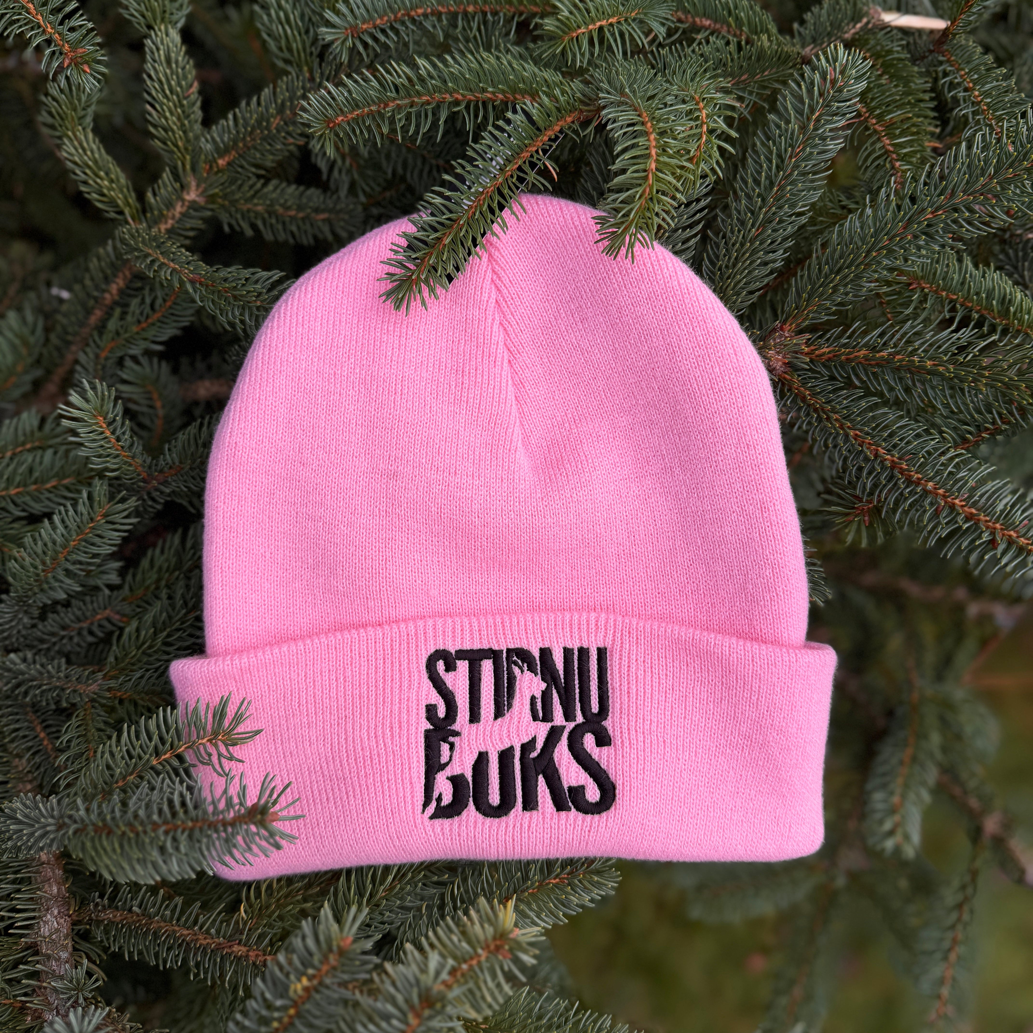 STIRNU BUKS cuff knit beanie – baby pink - ELEVEN SPORTSWEAR - Evelostore