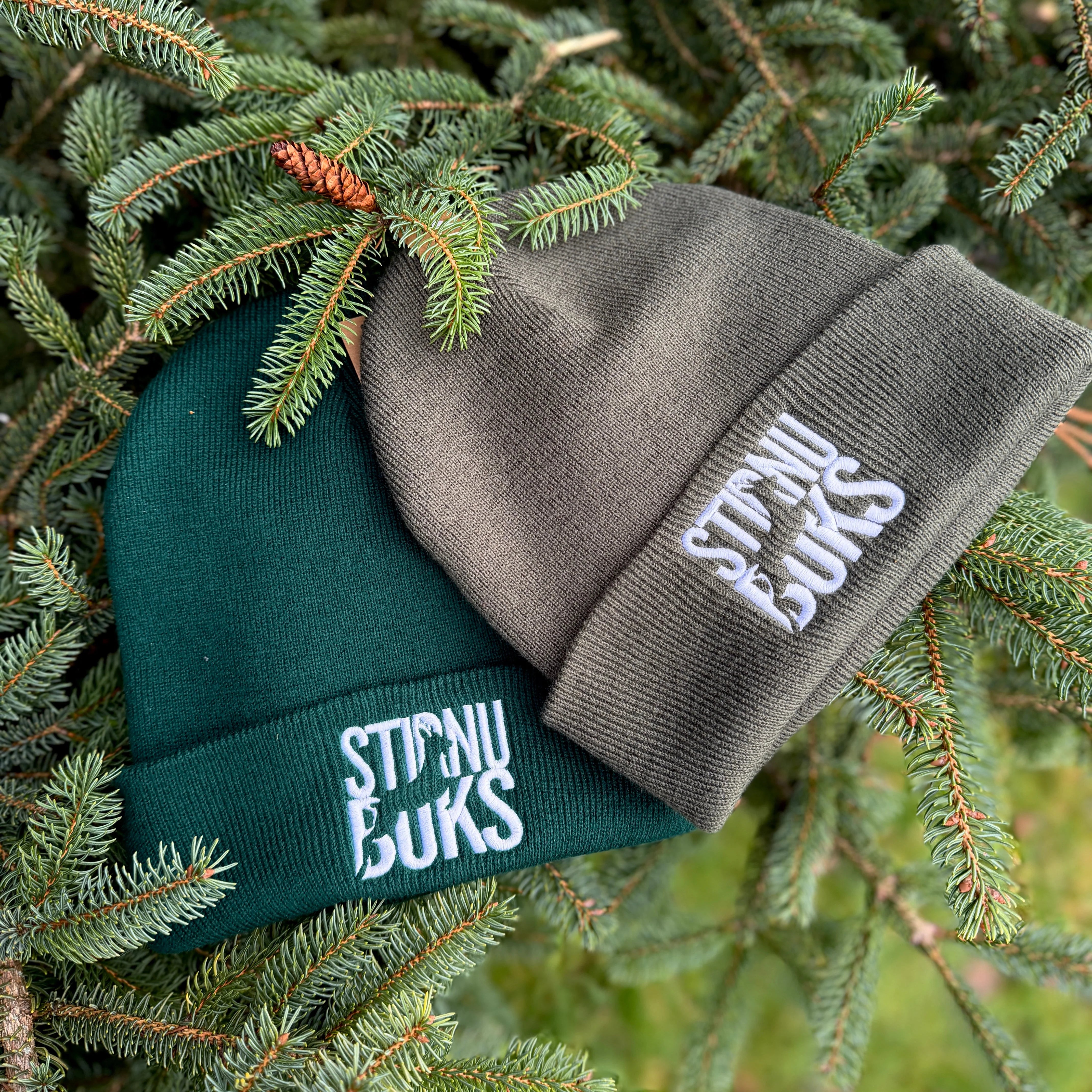 STIRNU BUKS cuff knit beanie – olive - ELEVEN SPORTSWEAR - Evelostore