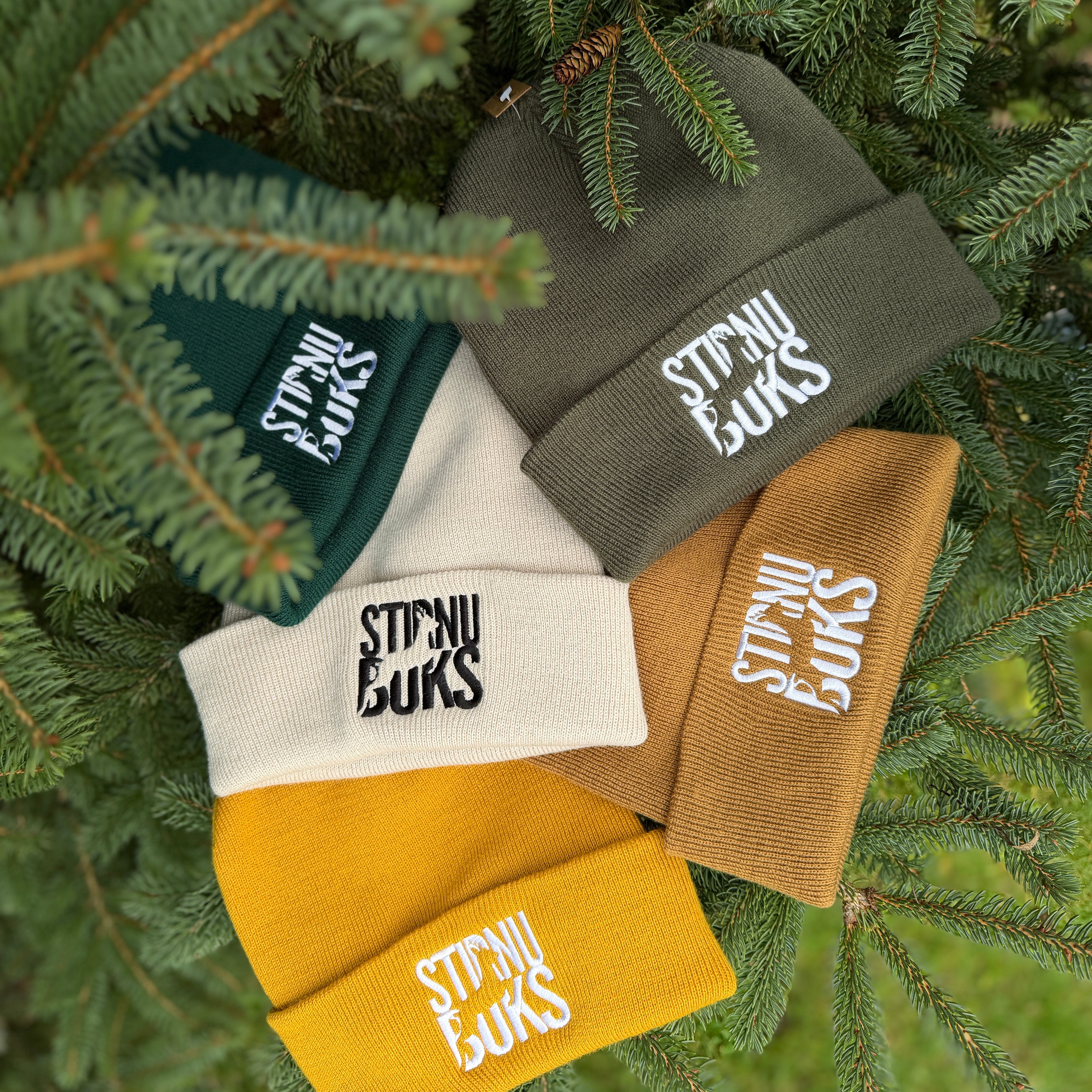 STIRNU BUKS cuff knit beanie – mustard - ELEVEN SPORTSWEAR - Evelostore
