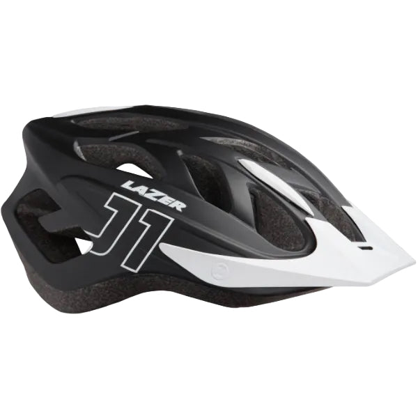 Casque de vélo LAZER J1 – Noir mat/blanc