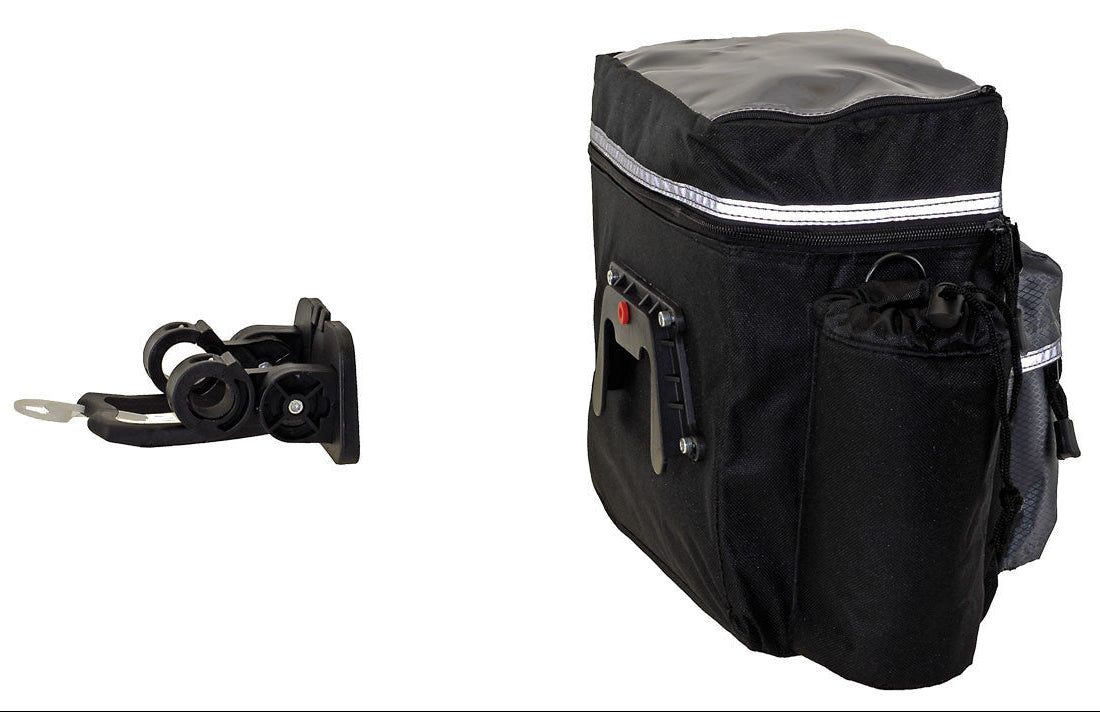 XLC BA-S06 10L Lenkerkorb – Schwarz/Silber
