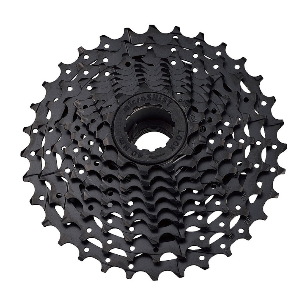 MICROSHIFT R8 CS - H081 cassette 8 speed - black - MICROSHIFT - Evelostore