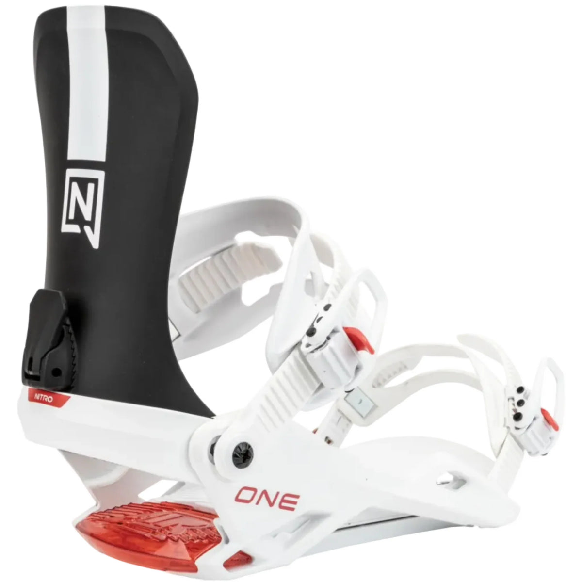 NITRO ONE snowboard bindings - white