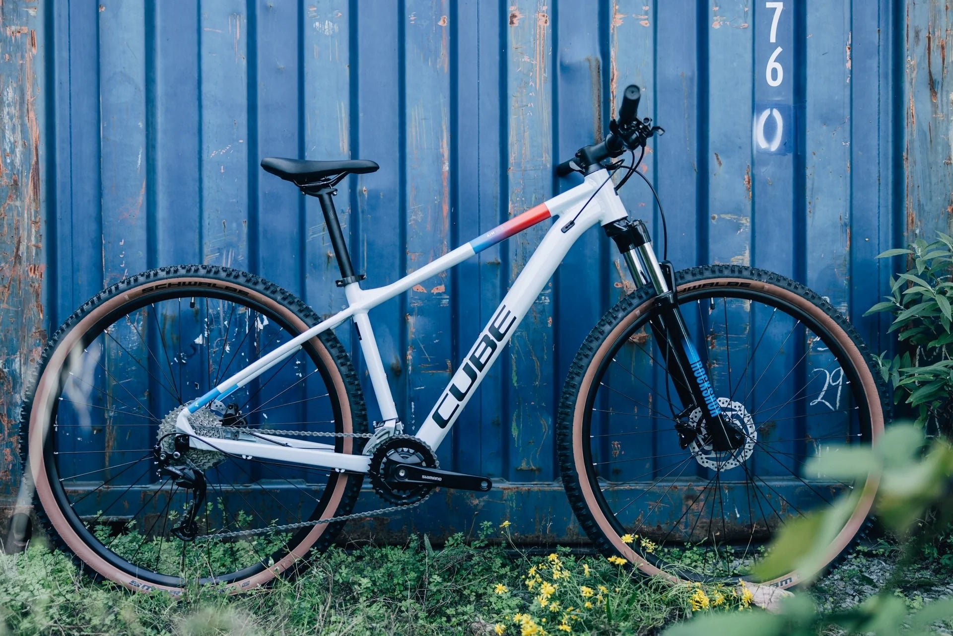 CUBE AIM SLX 29 mountain bike - white´n´blue´n´red - CUBE - Evelostore