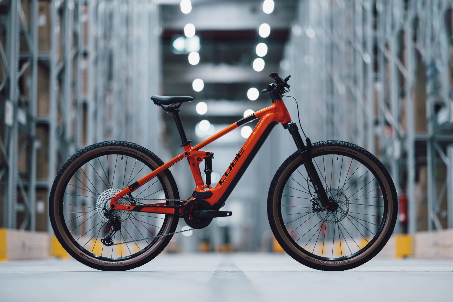 CUBE STEREO HYBRID 120 RACE 750 29 electric mountainbike - sparkorange´n´black