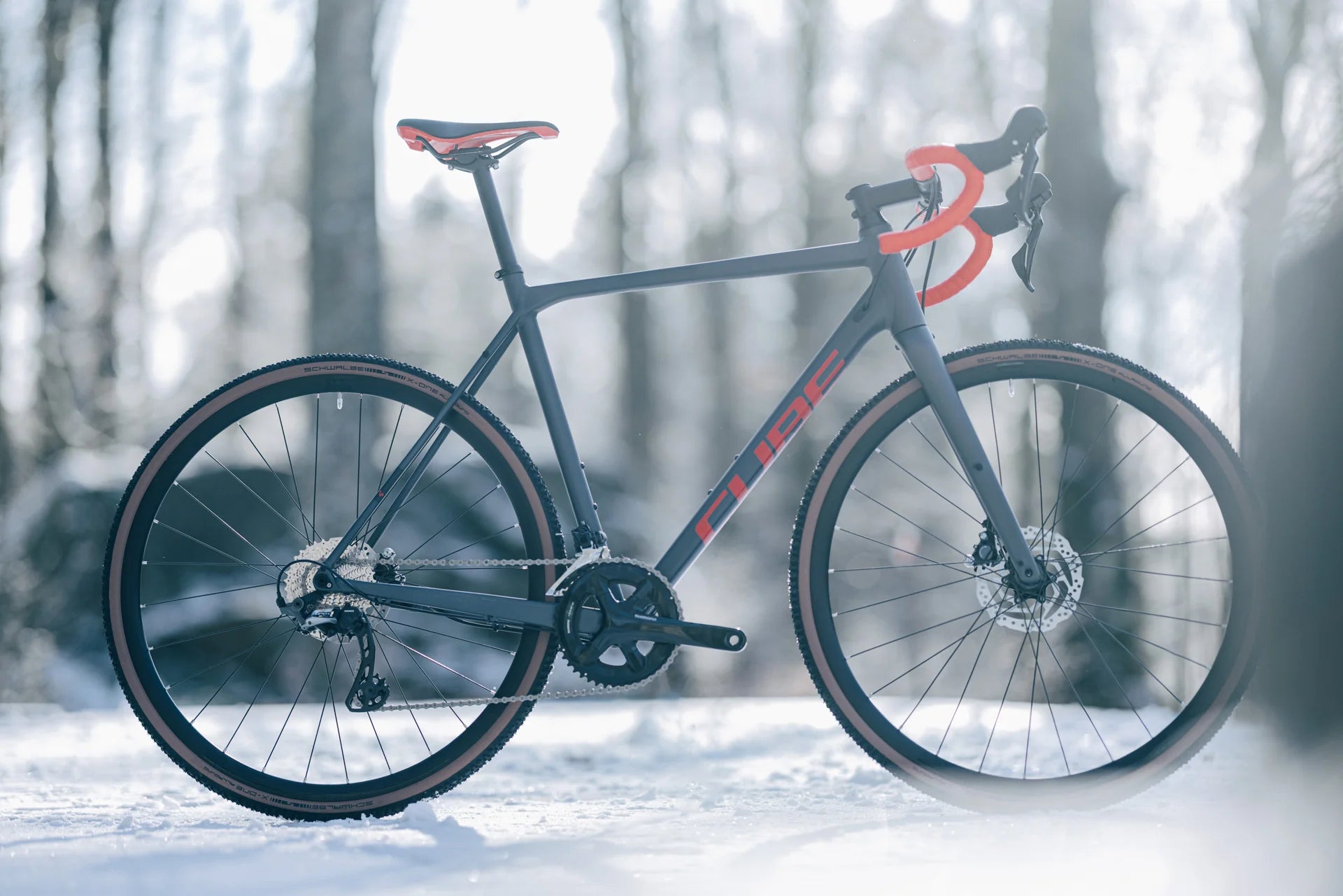 CUBE CROSS RACE PRO carbon cyclocross bike - grey/red - CUBE - Evelostore