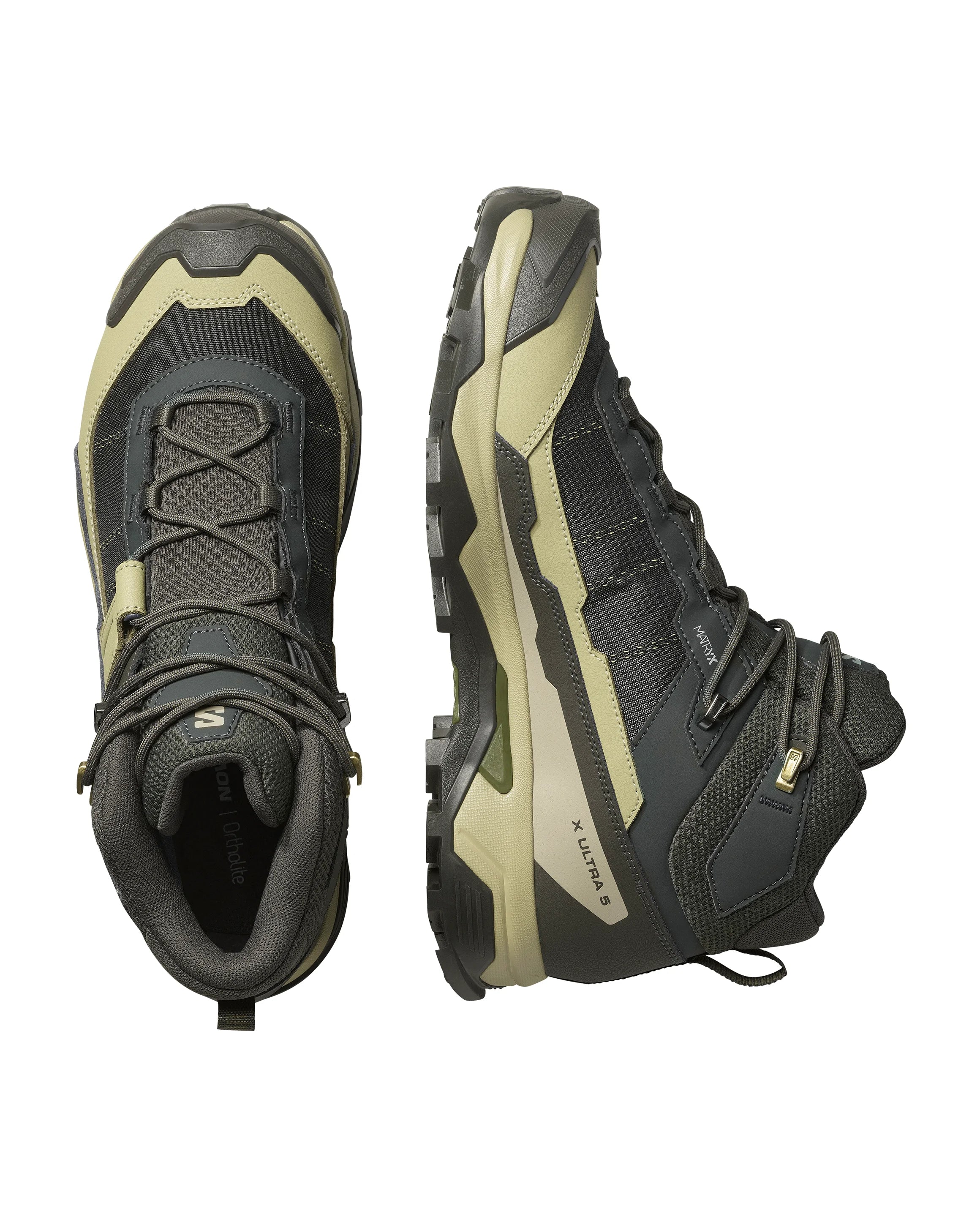SALOMON X Ultra 5 Mid GTX pārgājienu apavi - zaļi/tumši zaļi