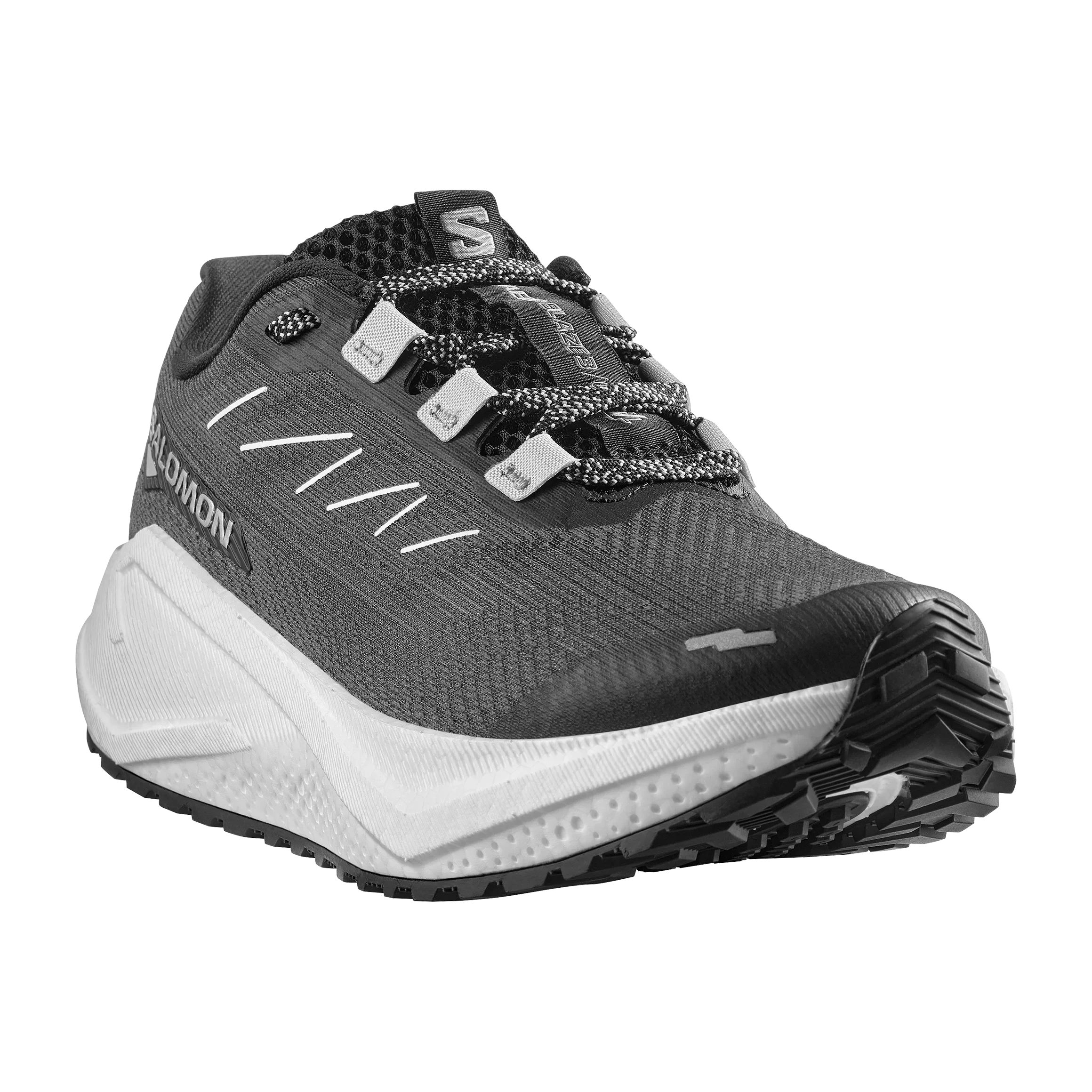 SALOMON AERO BLAZE 3 GRVL juoksukengät - musta/valkoinen