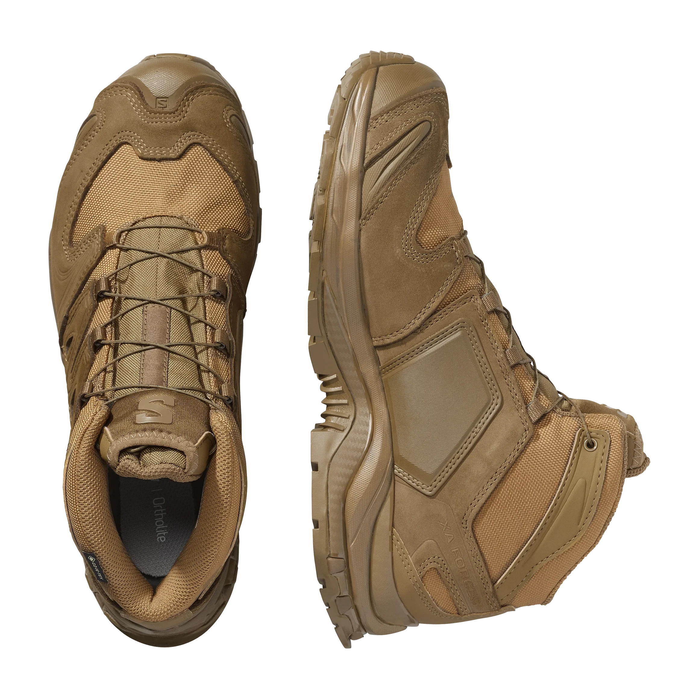 SALOMON XA FORCES MID GTX Unisex Einsatzschuhe - Coyote Braun