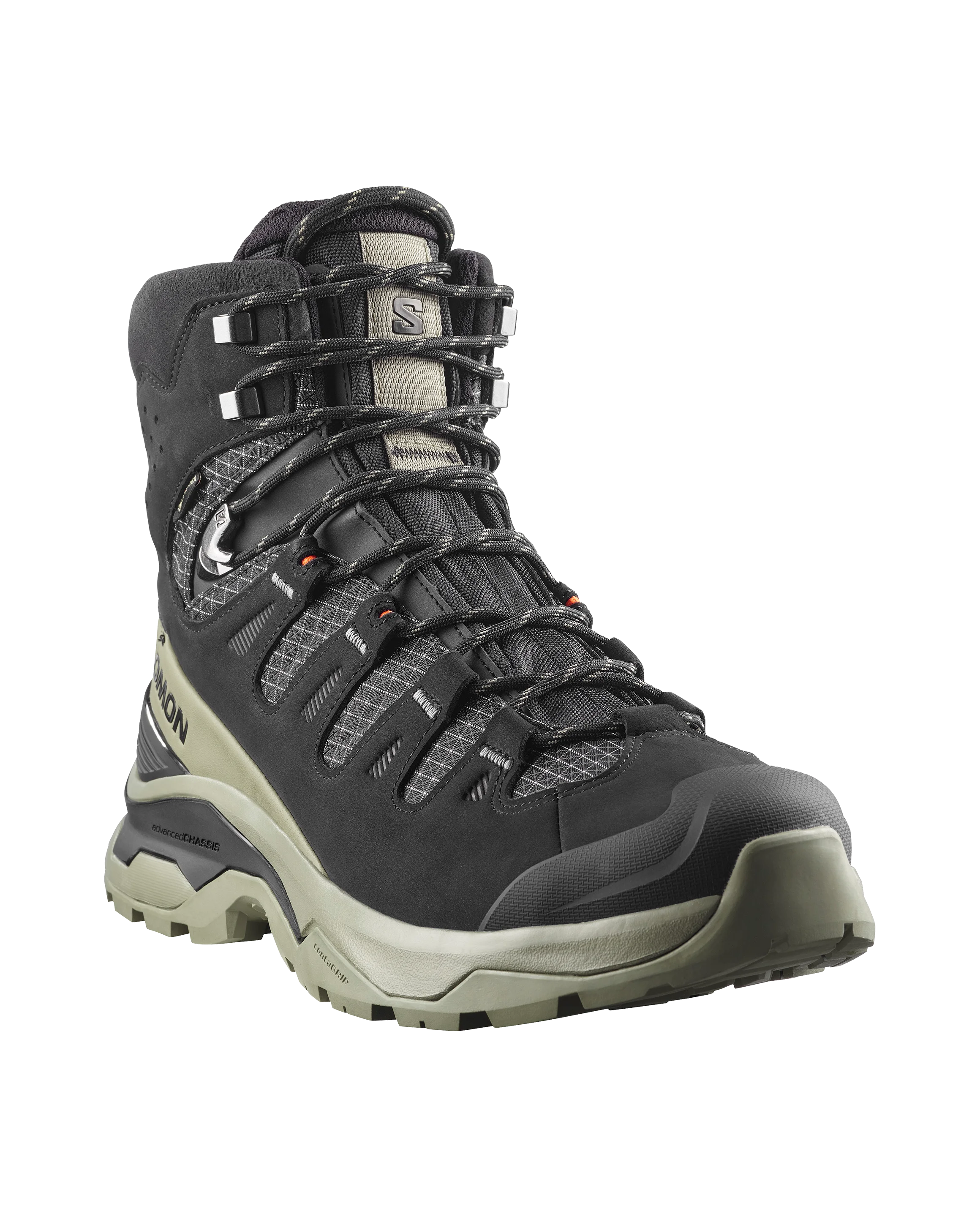 SALOMON QUEST 5 GTX hiking footwear - black/dark green