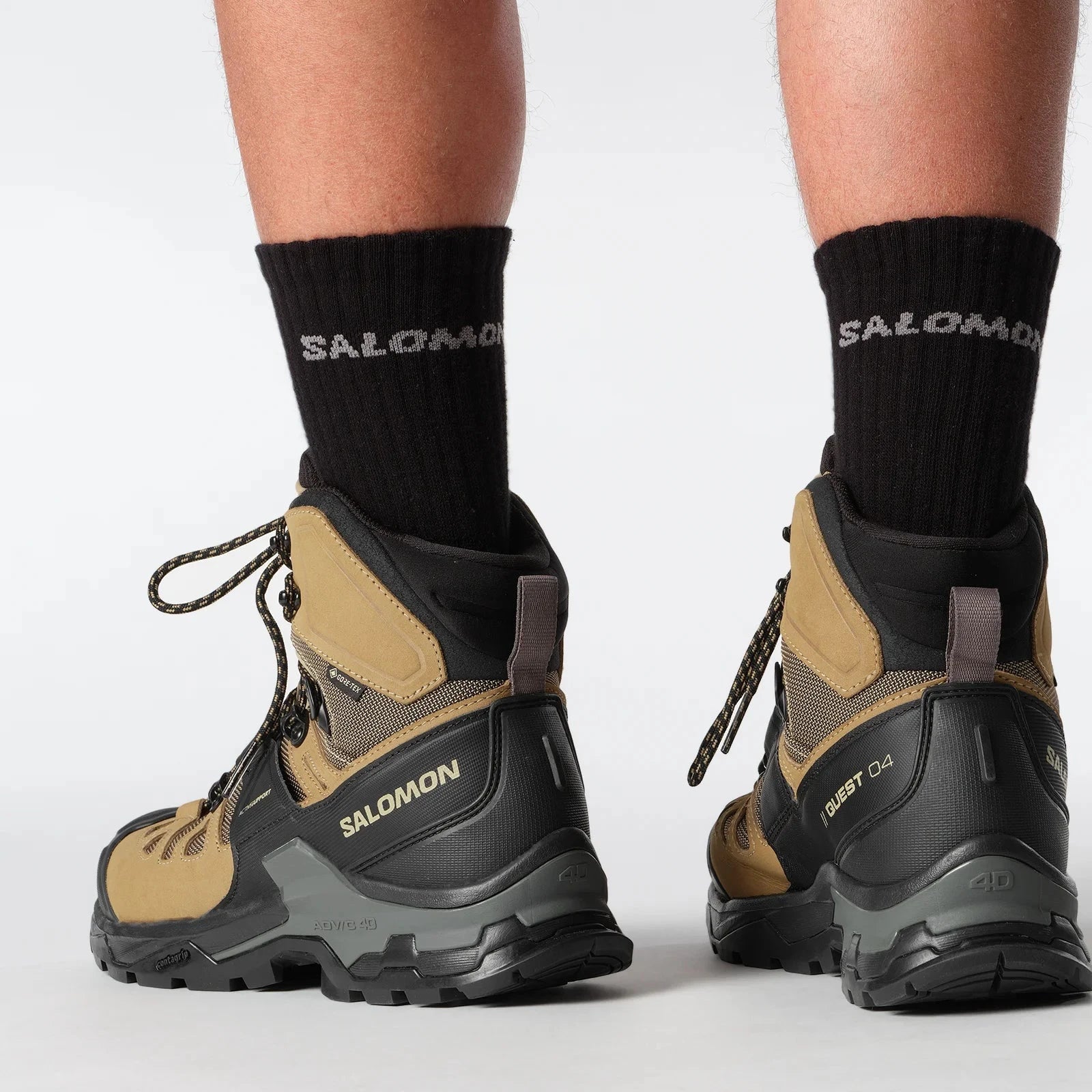 SALOMON QUEST 4 GORE-TEX vandringsskor - brun/svart