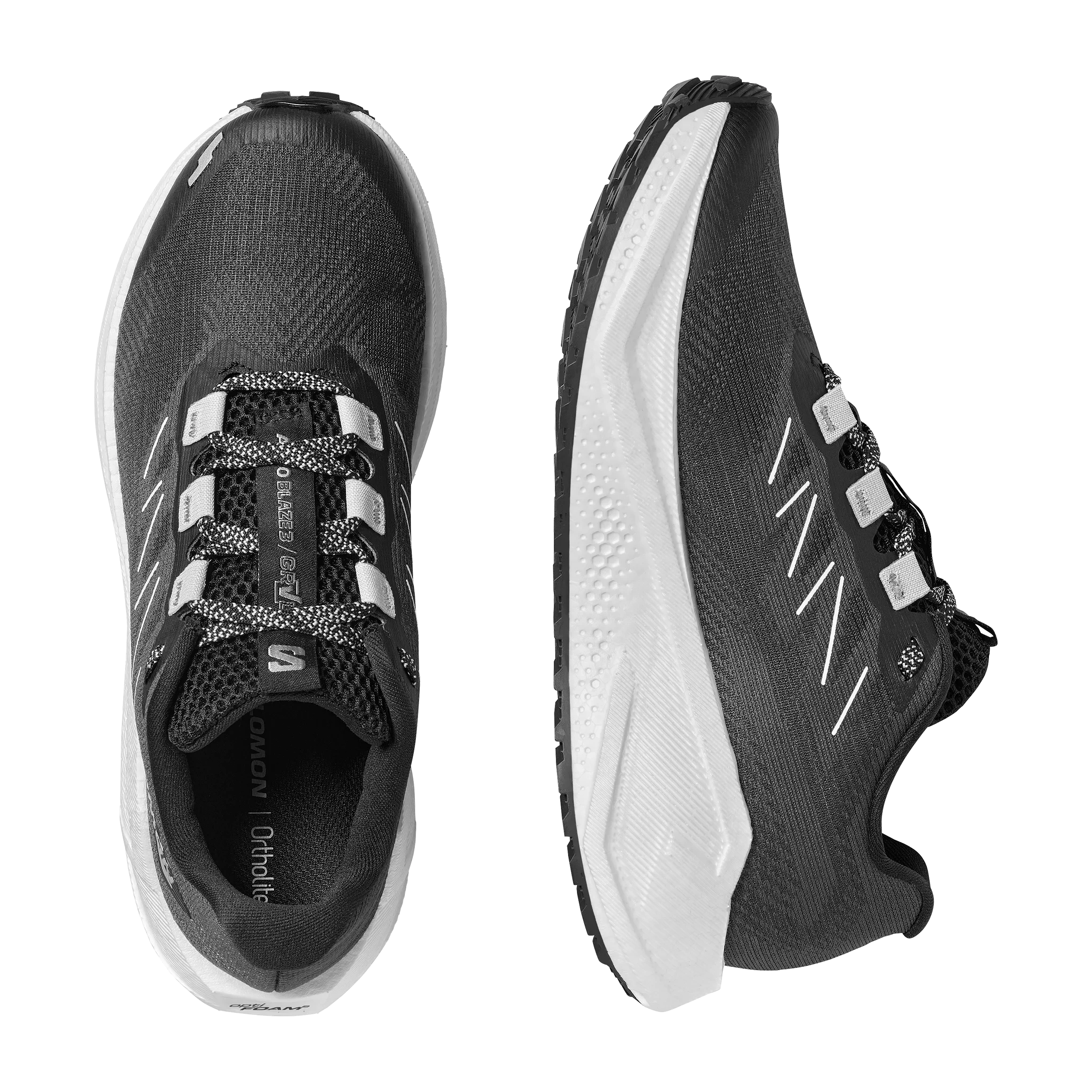 SALOMON AERO BLAZE 3 GRVL juoksukengät - musta/valkoinen