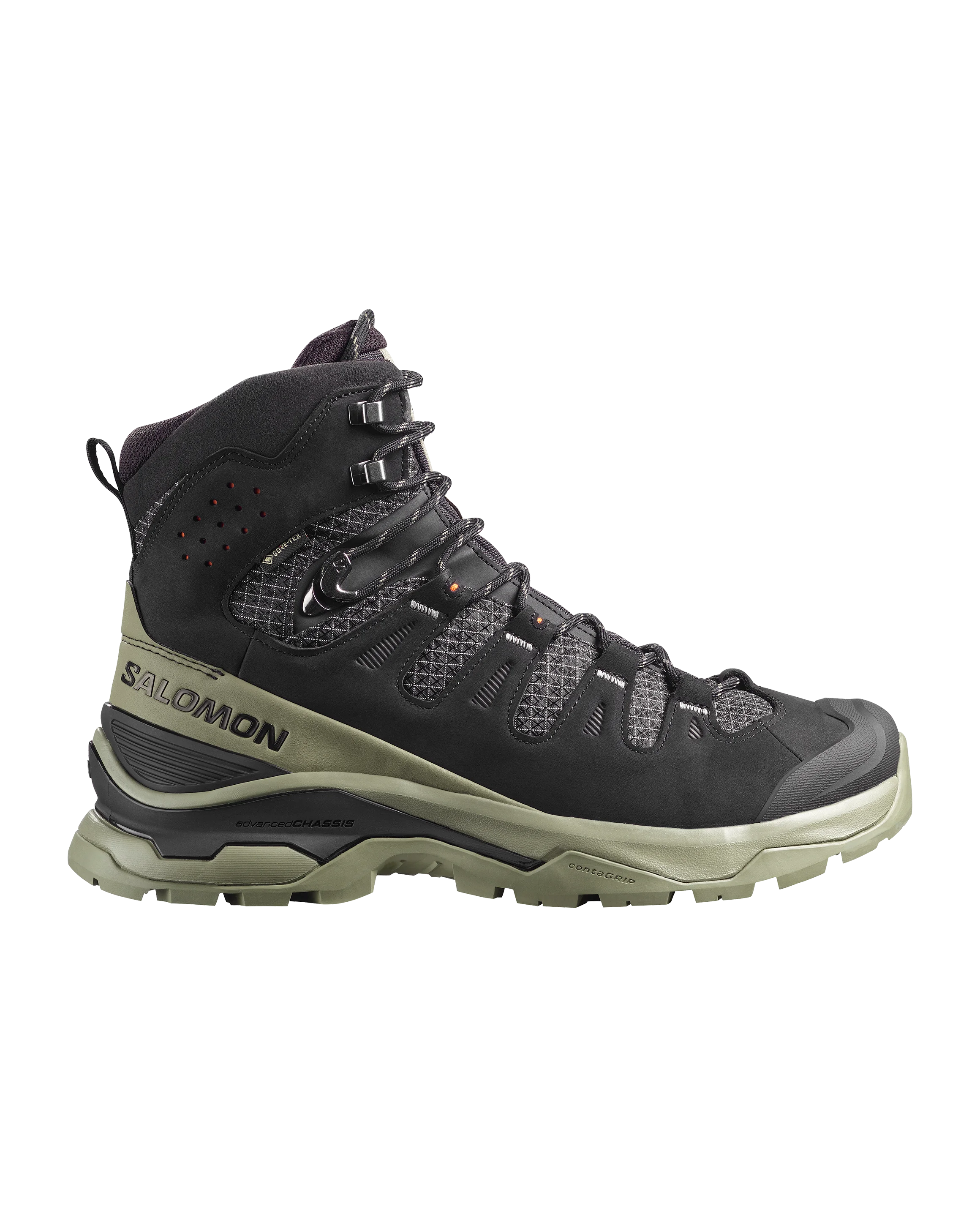 SALOMON QUEST 5 GTX hiking footwear - black/dark green