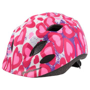 Casco per bambini POLISPORT Premium Glitter Hearts - rosa/bianco