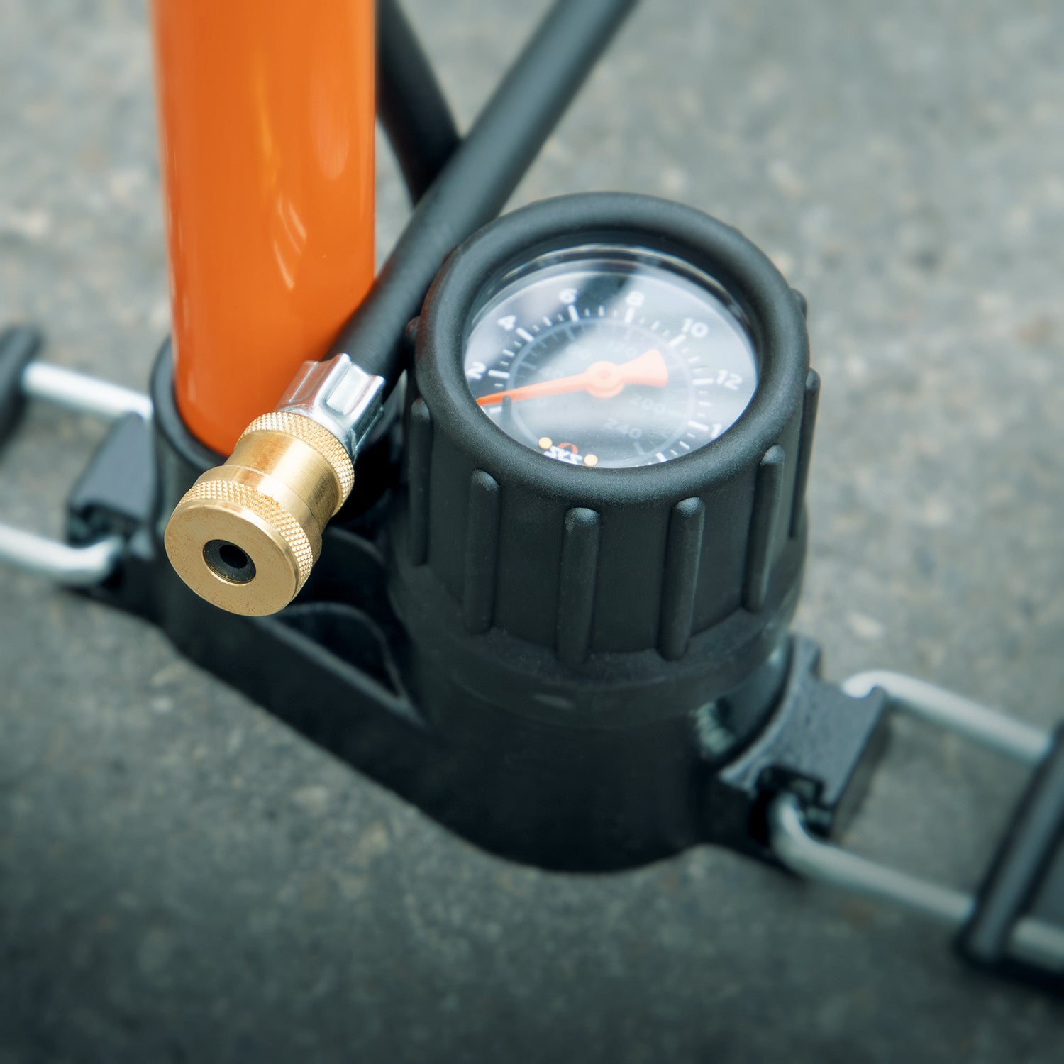 SKS RENNKOMPRESSOR floor pump - orange - SKS - Evelostore