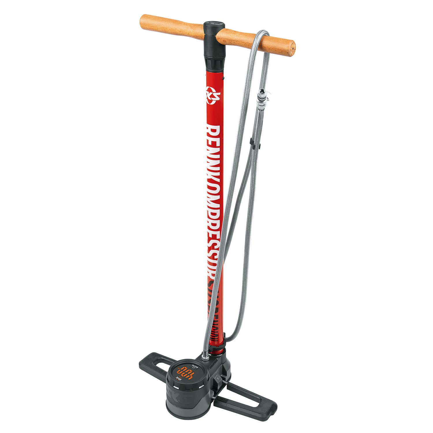 SKS RENNKOMPRESSOR SUSPENSION floor pump - red - SKS - Evelostore