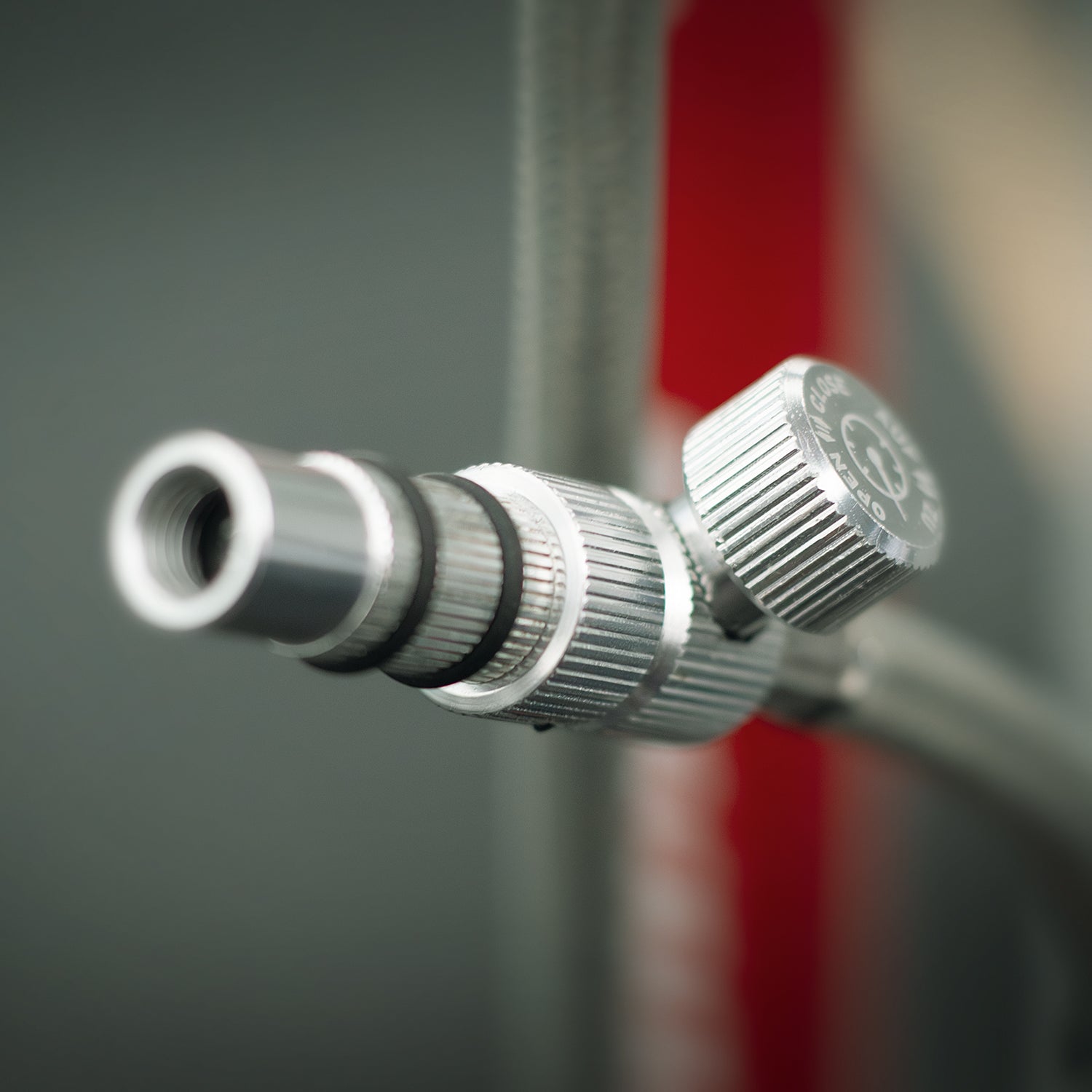 SKS RENNKOMPRESSOR SUSPENSION floor pump - red - SKS - Evelostore