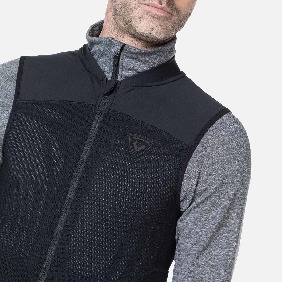 ROSSIGNOL FLEXVENT VEST Unisex Back Protector Vest – Black