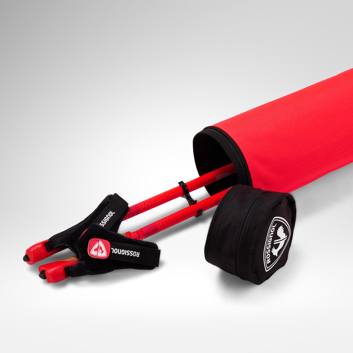 ROSSIGNOL NORDIC 4P POLES TUBE Distanču slēpošanas nūju soma – sarkana