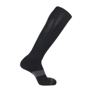 Black knee-high sock on a white background