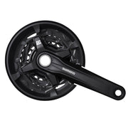 SHIMANO FC-MT210-3 crankset with chainguard 3x9-speed – 40-30-22 teeth black