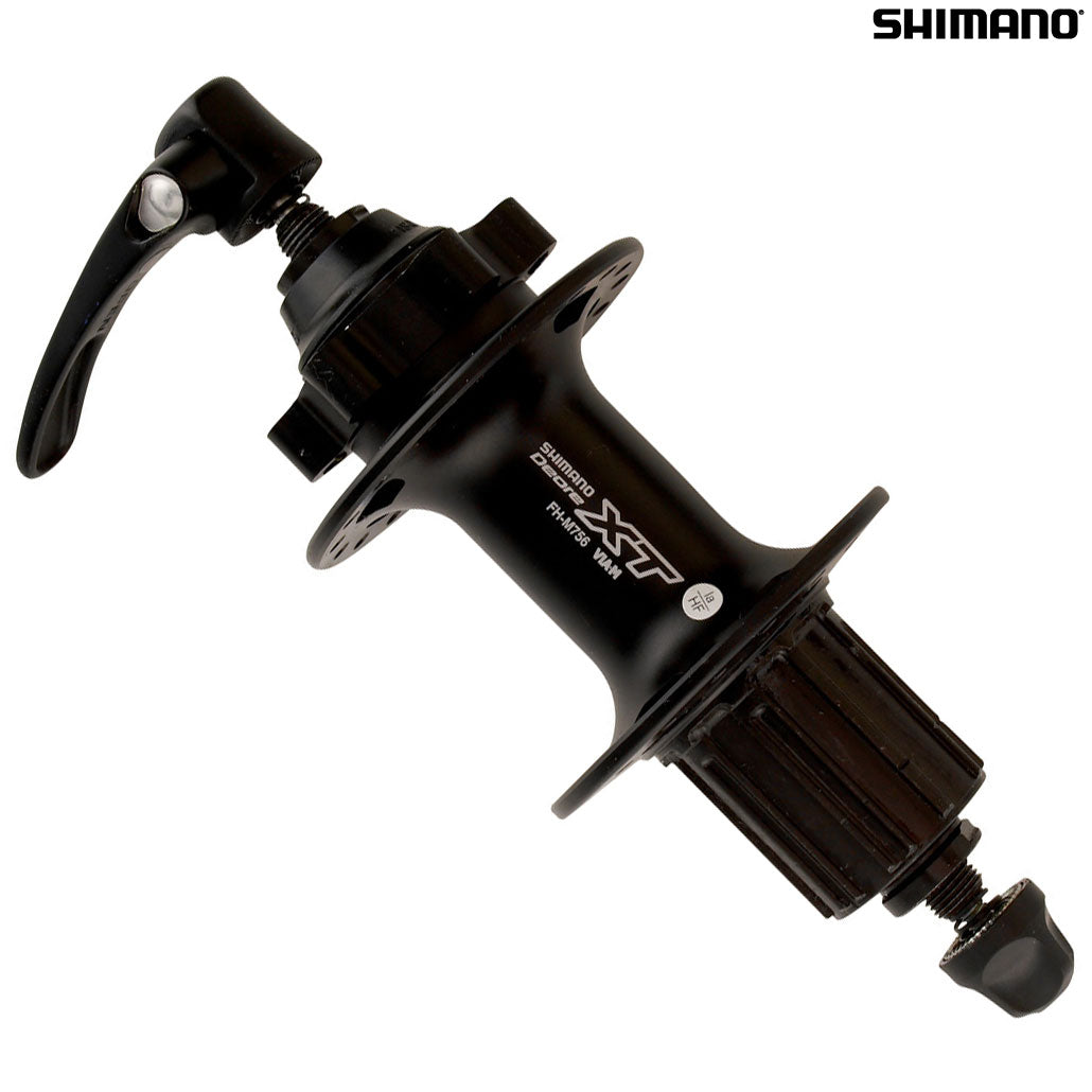 SHIMANO FH-M756A DEORE XT-nav til baghjulsskivebremse – sort