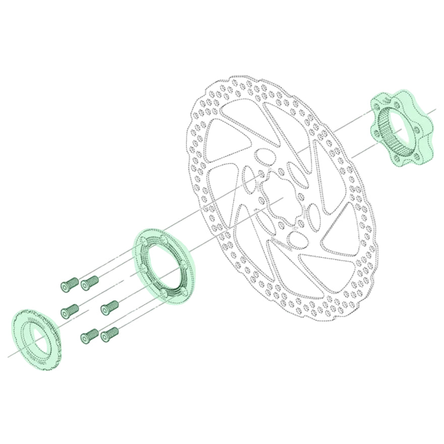 SHIMANO SM-RTAD05 center lock rotor adapter