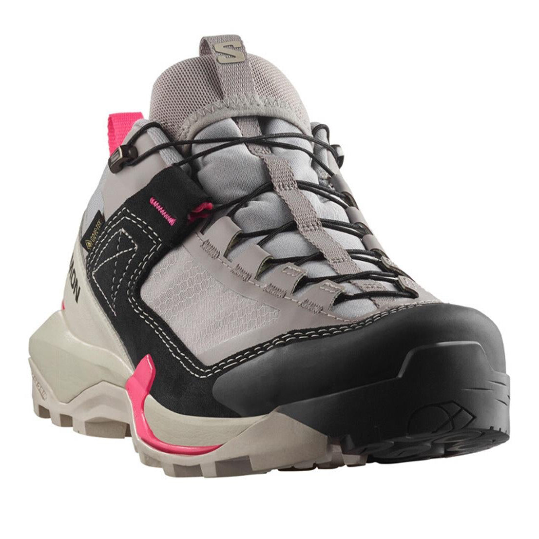 SALOMON X ULTRA ALPINE GTX W pārgājienu apavi - pelēki/spilgti rozā