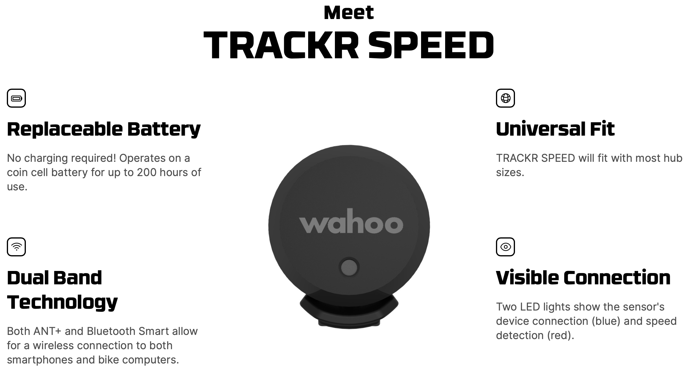 WAHOO TRACKR SPEED jutiklis