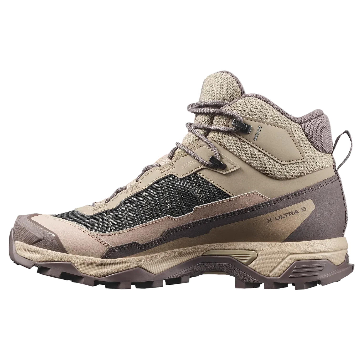 SALOMON X Ultra 5 Mid GTX W matkasaapad - Iron / Desert Tan / Green Milieu
